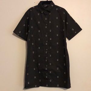 Lazy Oaf Happy/Sad Shirt Dress